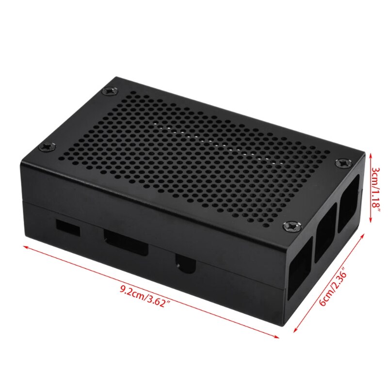 Aluminium Case Cover Metalen Behuizing Voor Raspberry Pi 3 Model B Pi 2 B / B + B2QF