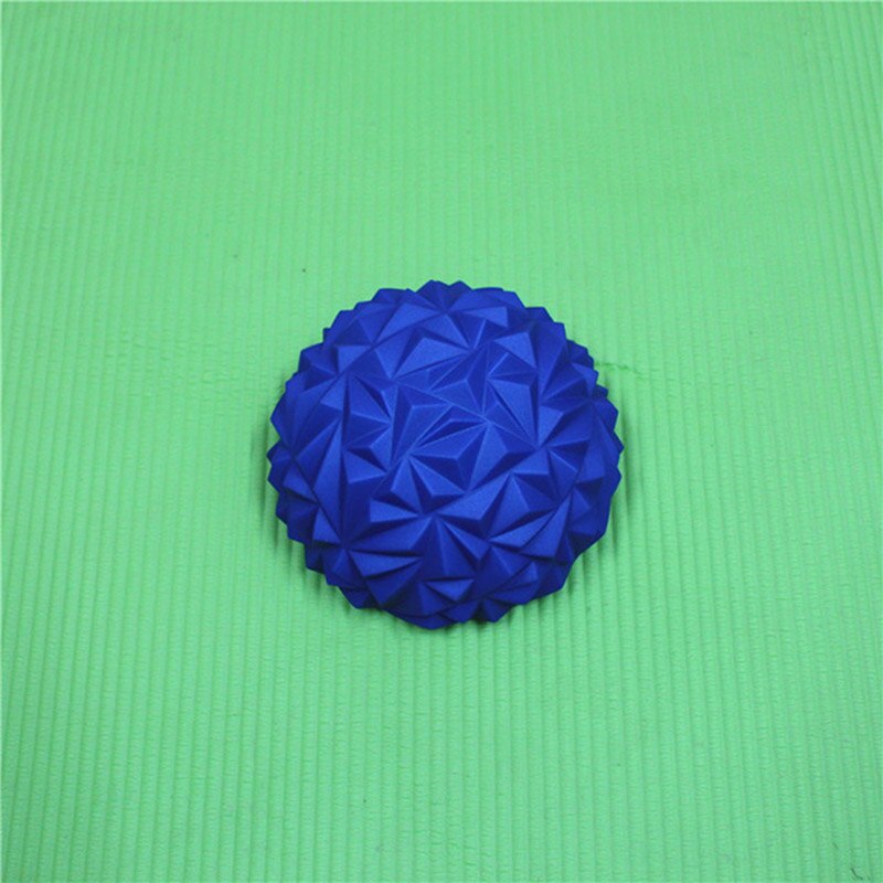 Fargerik pvc halv yoga ball fitness trener ananas ball balanse treningspunkt massasjebrett for barn: Blå