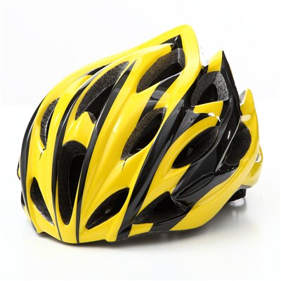 PowerPai Fahrrad Radfahren Helm MTB Ultraleicht Integral- Geformt Capacete Fahrrad kask Helme Erwachsene 24 Luft Lüftungsschlitze casque velo Route: Gelb