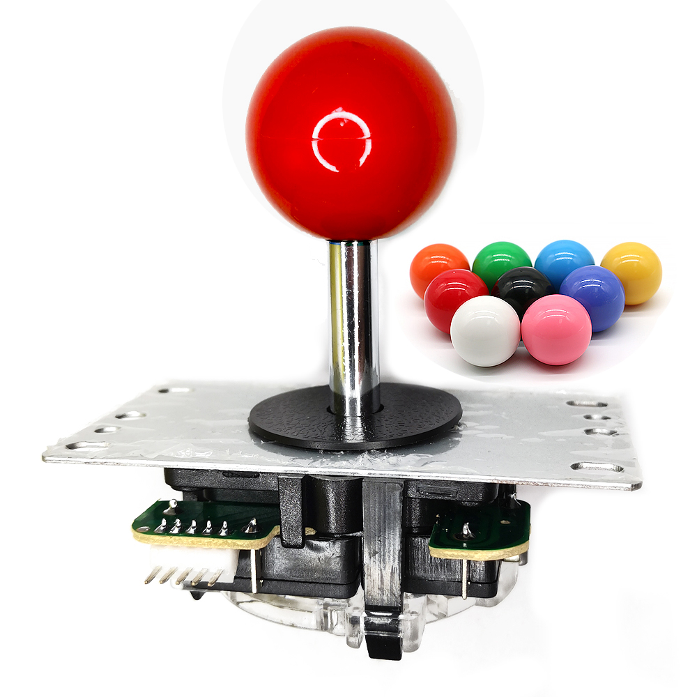 Copia de Joystick SANWA con conector de 5 pines, limitador cuadrado clásico de 8 vías, máquina de juego de salón recreativo, palo Neo Geo, piezas de bricolaje