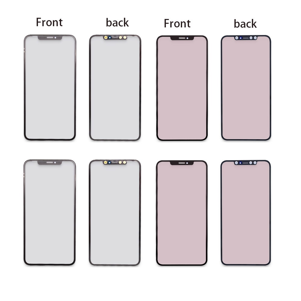 Front Screen Outer Glass Frame Bezel OCA For iPhone X / XS / XR / XS MAX XSM Screen Glass Replacement Repair Part