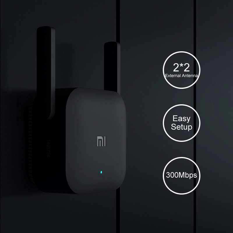 Xiaomi Wireless Wifi Pro Mi Amplifier Router 2.4G Wi-Fi Repeater 300M Network Expander Range Extender 2×2 External Antennas