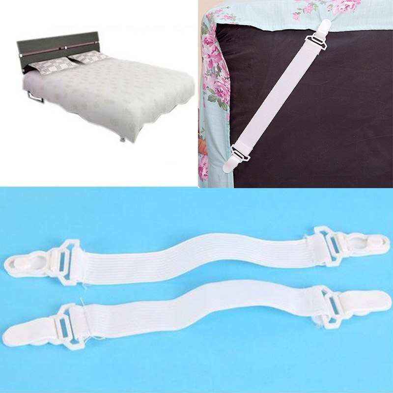 Lot de 4 Clips ajustables pour drap de lit, pour matelas de bébé, couverture, literie, fixation, ceinture antidérapante