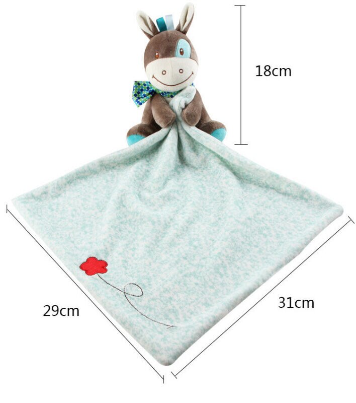 Lovely Toddler Baby Security Blanket Infant Appease Towel Play Hanging Cute Animal Doll Comforter