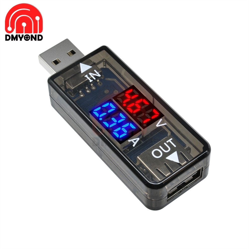 Dual Digital 3.3V 5V USB Current Measurement Charger Doctor Voltage