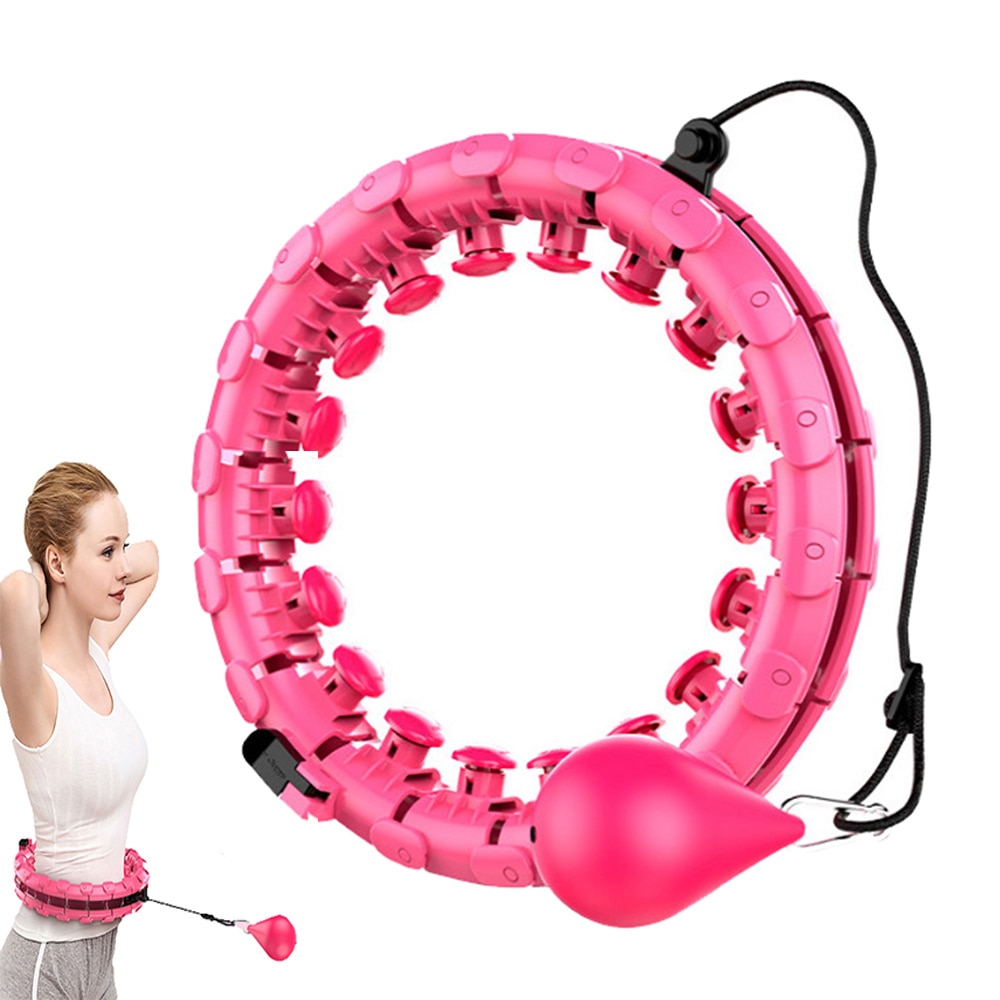 Adjustable 360 Degree Massage Fitness Sport circle ring Smart Thin Waist Exercise Gym loop Home loose weight tainer