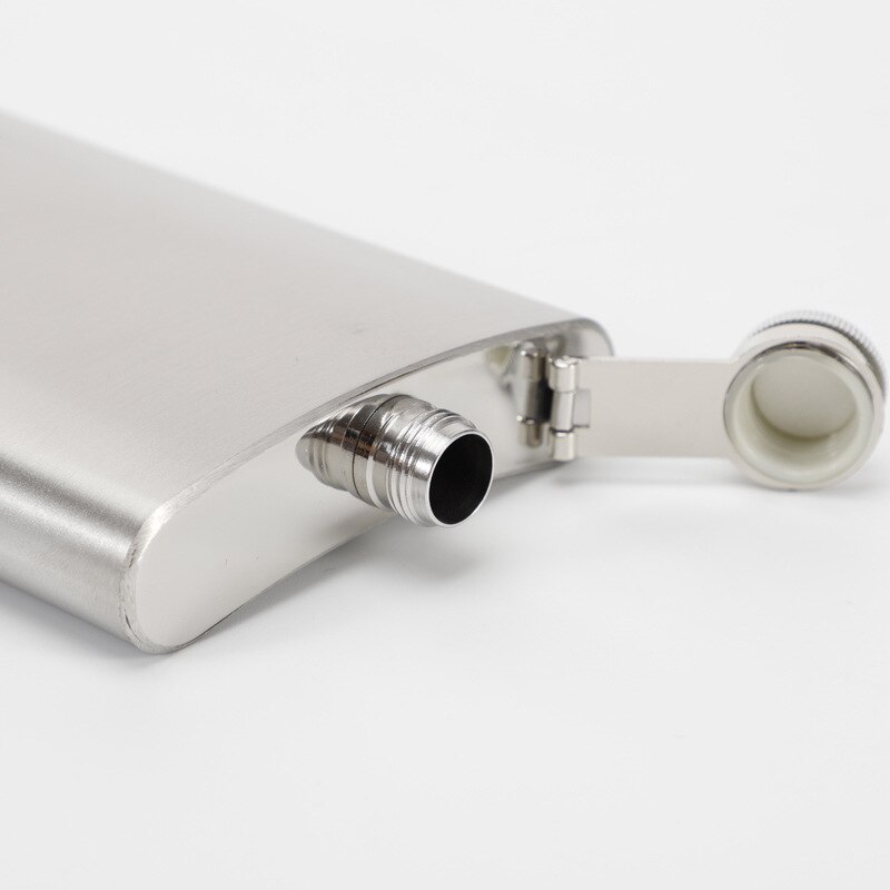 1-10oz Stainless Steel Hip Flask with Funnel Pocket Hip Flask Alcohol Whiskey Hip Flask Screw Cap Portable Drinkware Barware