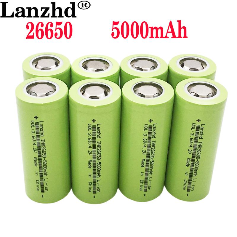 1-10 sztuk nowe baterie 26650 akumulator 50A bateria litowa 3.7V 5000mA nadaje się do elektronarzędzi