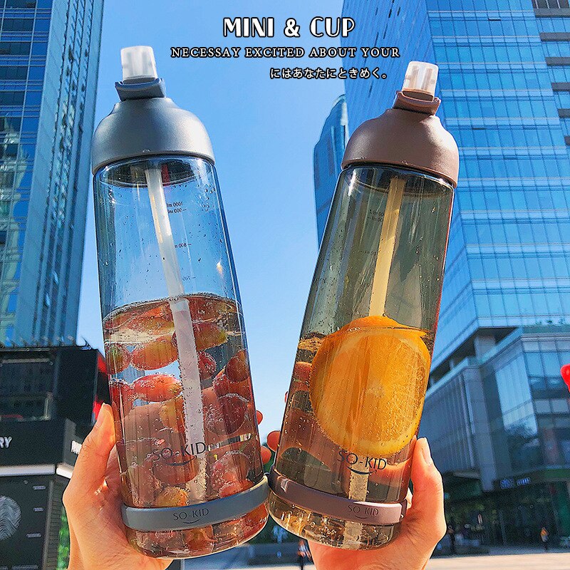 Student Water Cup Drinking Bottle with Straw Lid Boys and Girls Water Bottles for School Outdoor Drinking Bottle