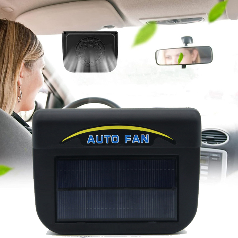 Car Auto Fan Exhaust Heat Fan Solar Sun Power Air Vent Cool Cooler Ventilation System Radiator Car Window Cooling Fans