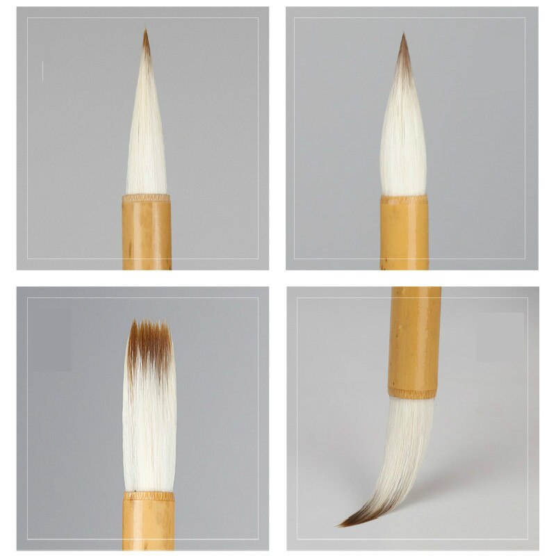 Chinese Wriitng Brush Wolf Hair Calligraphy Brush Pen Set 3pcs Beginner Multiple Hair Chinese Painting Writing Brush Caligrafia