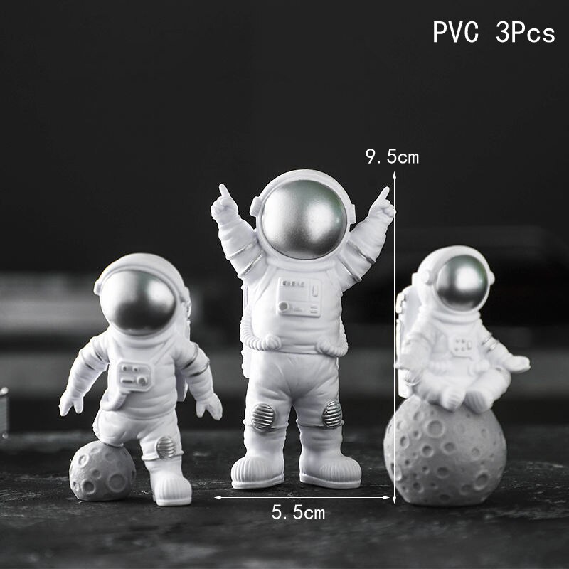 Universo stelle razzo astronauta luna buon compleanno lettera decorazione Cake Topper Dessert per la festa dei bambini regali adorabili per bambini