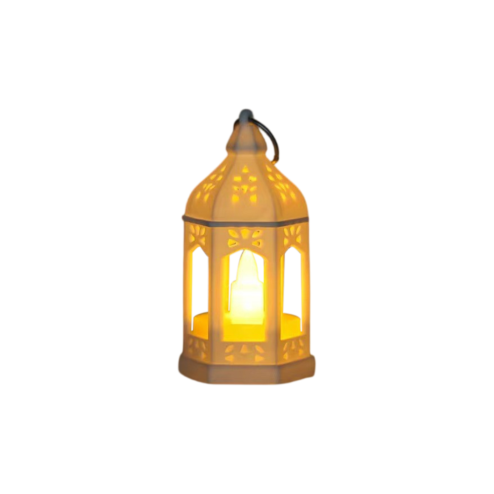 Halloween Christmas Candle Lamp - Electronic Candle LED Light Retro Pony- Lantern- Portable Bar Festival Atmosphere Lig: Gold