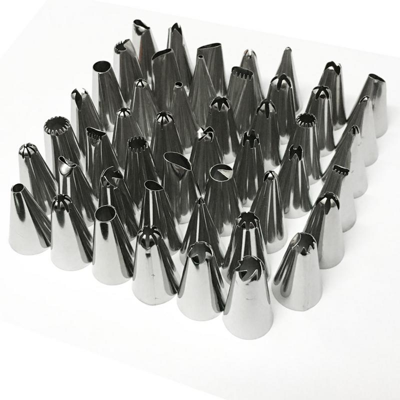 Taart Decoreren 48 Stks/set Rvs Icing Piping Nozzles Pastry Tips Set Cake Bakken Tools Accessoires # Eo