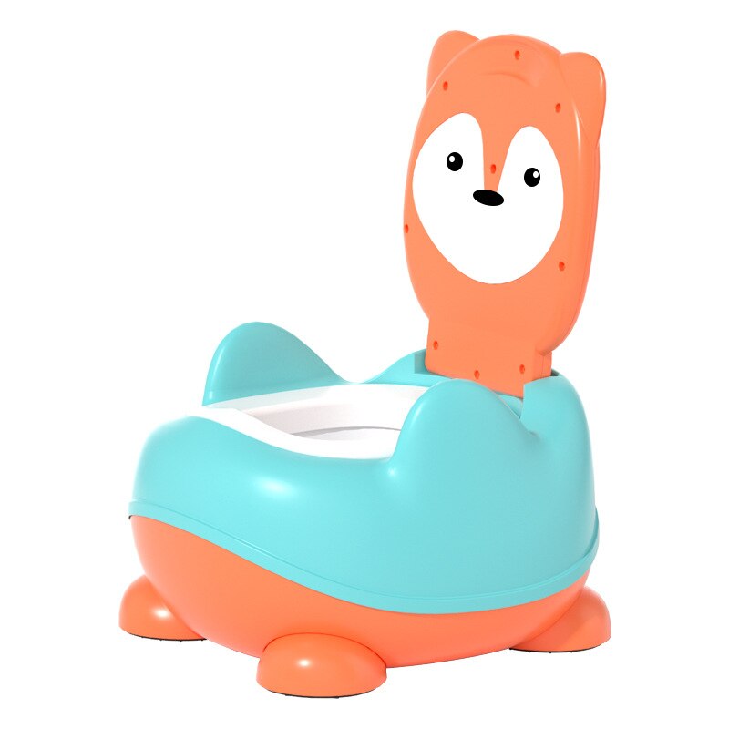 Orinal de dibujos animados para niños, orinal grande para el hogar, aumento del equipo frontal sin salpicaduras de orina, cojín suave de fácil limpieza