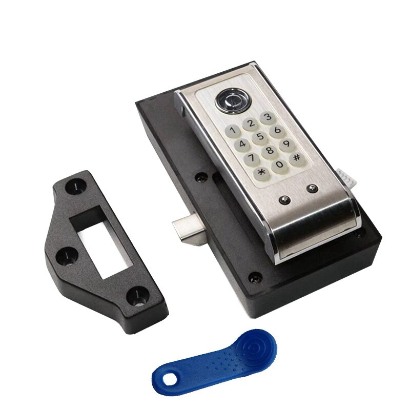 Intelligent Password Cabinet Door Lock Security Alarm Wooden Stainless Steel Hotel File Drawer Locker Electronic Card Door Lock