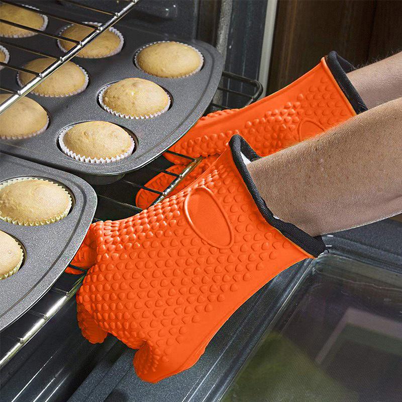 Extreme Heat Resistant Glove for Grilling Bbq Kitchen Silicone Cooking Baking Gloves Degrees Temperature Kitchen Accessories