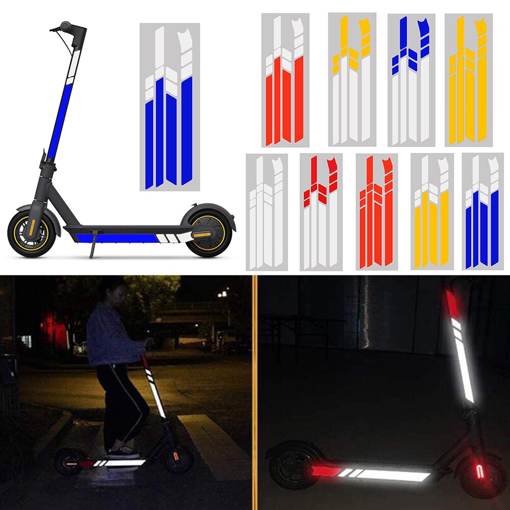 Reflektierende Aufkleber für Ninebot Max G30 G30D Elektrische Rolle Fluoreszierende Körper Dekoration Warnung Fahren Sicherheit Zubehör