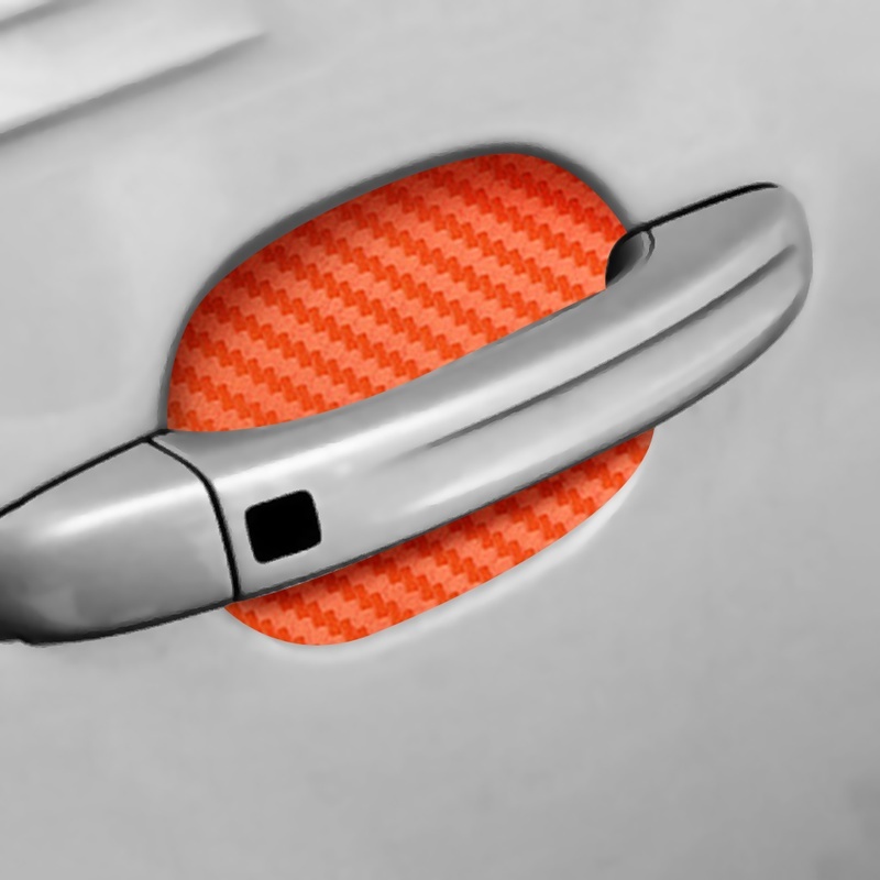 4 stk bil klistermærker beskytter dørhåndtag bildør klistermærke ridsefast dæksel automatisk håndtag beskyttelsesfilm
