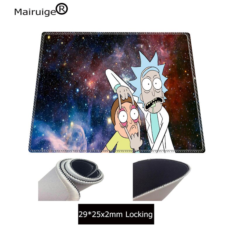 Mairuige Funny Morty Anime Large Gaming Mouse Pad Computer Gamer Mausepad Keyboard Lock Edge Notebook Laptop Mats 30x80cm: 250x290X2MM