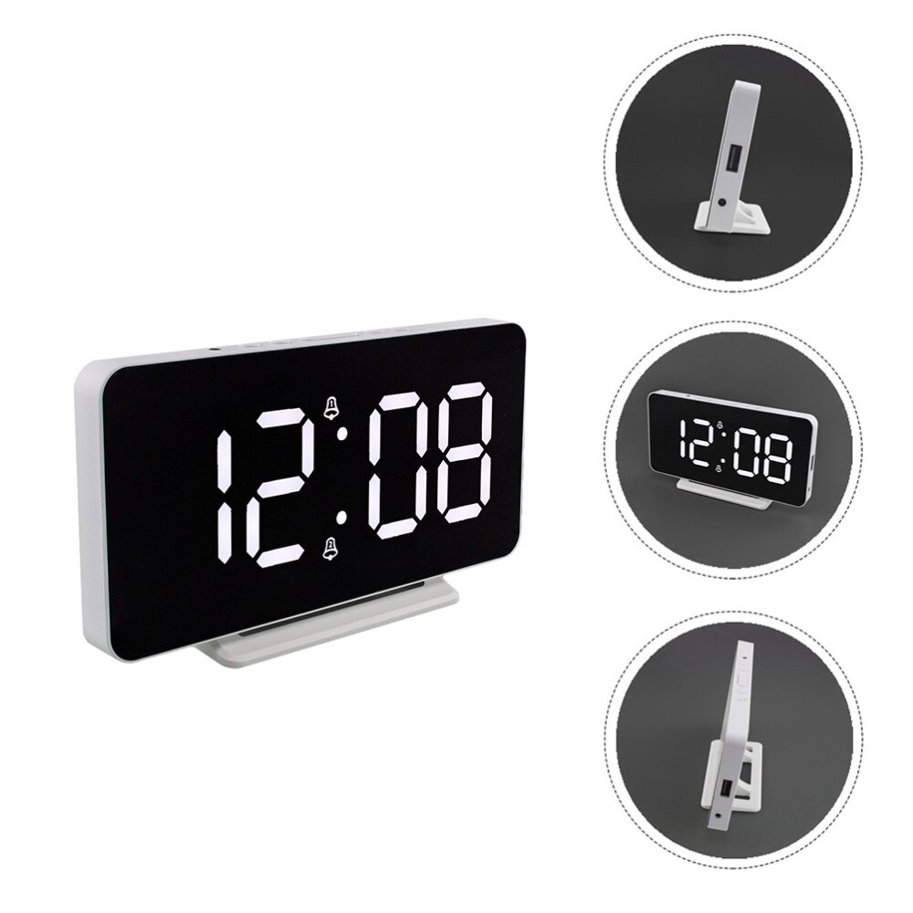 Multifunctional LED Display Digital Alarm Clock Modern Temperature Clock