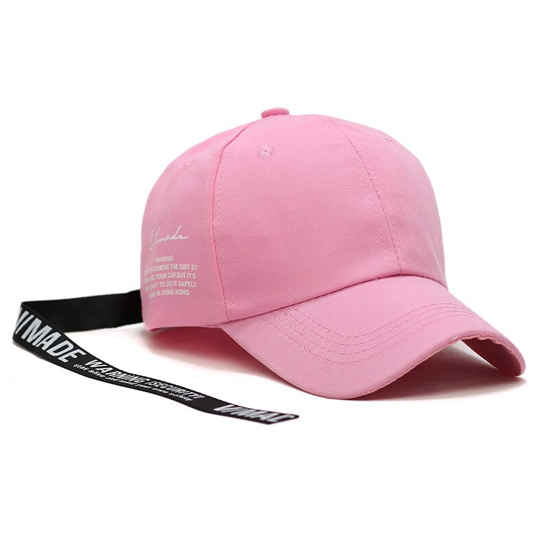 Doleft Lange Bandjes Baseball Cap Mannen Verstelbare Brief Snapback Caps Gorras De Béisbol Unisex Trucker Hoed Gorras Hombre: Pink