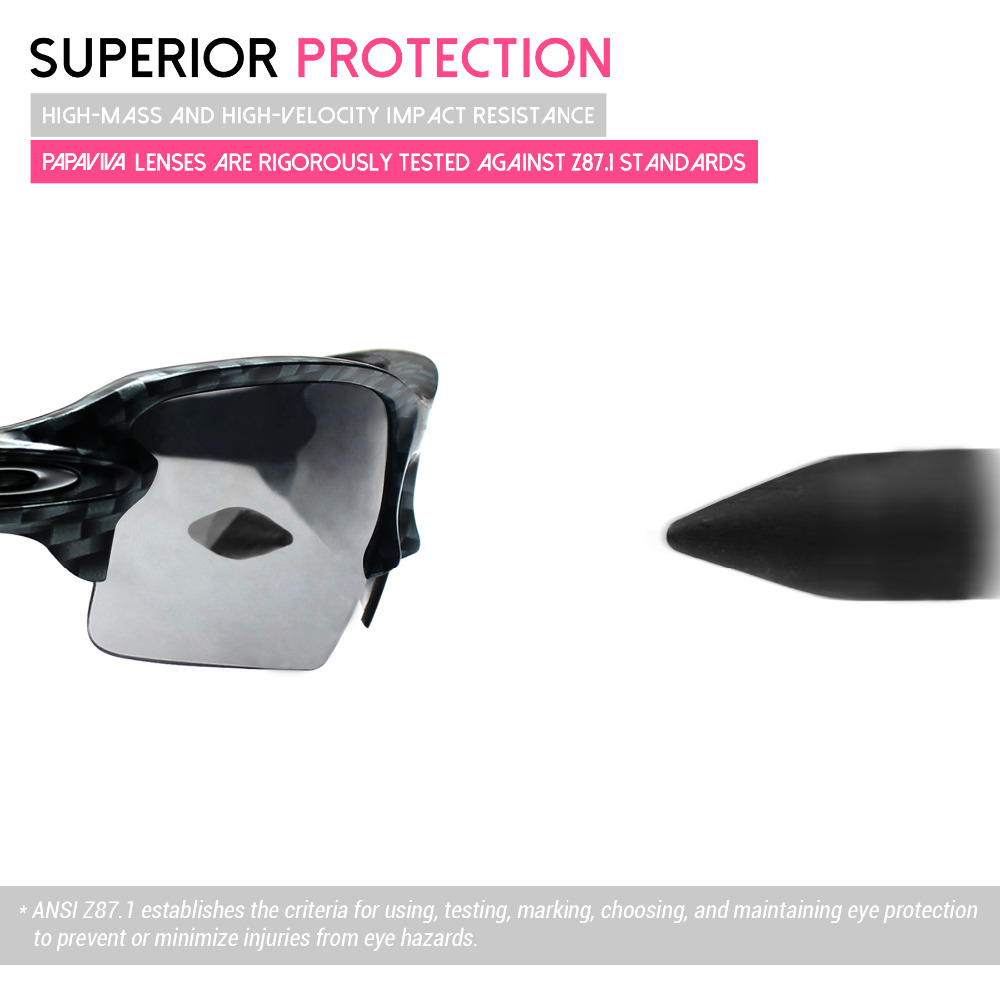 Polycarbonate-Fire Red Mirror Replacement Lenses For Hijinx Sunglasses Frame 100% UVA & UVB Protection