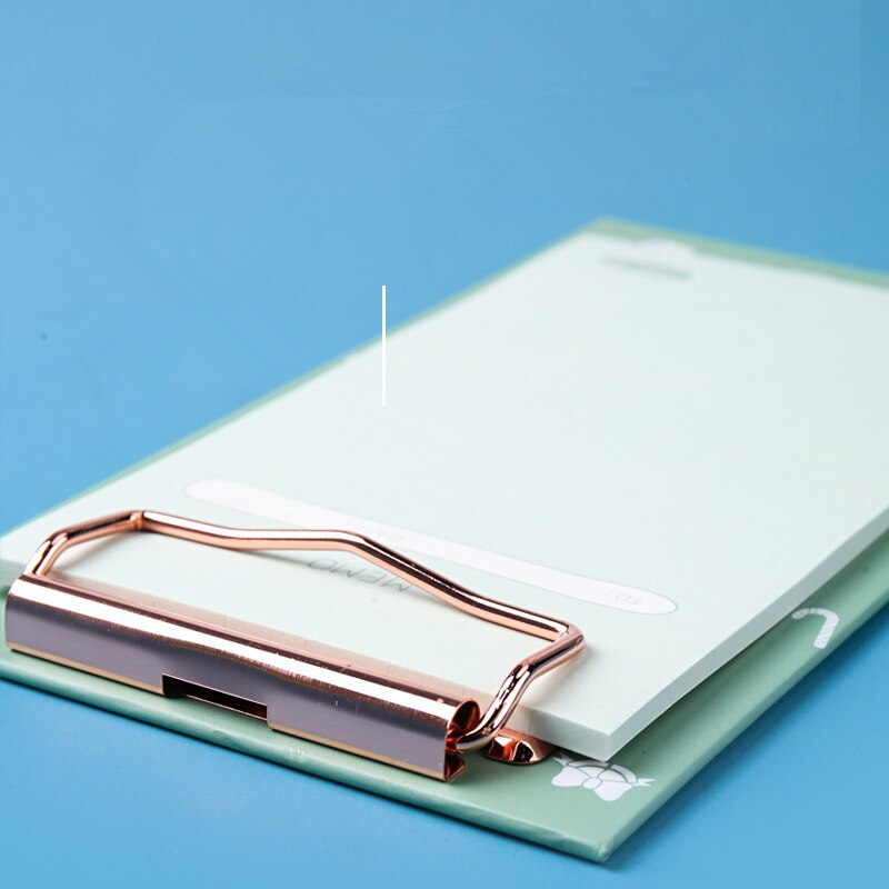Mini board clip note clipboard memo papirblokke klæbrig notesbog skrive notesblok mappe skole kontorartikler papirvarer