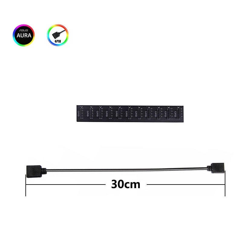 Tietokoneen sisäinen keskusyksikkö  c104 m 11 tee-se-itse 12v led-minivärivalonauha aura rgb -tuki välittää useita väriohjaimia