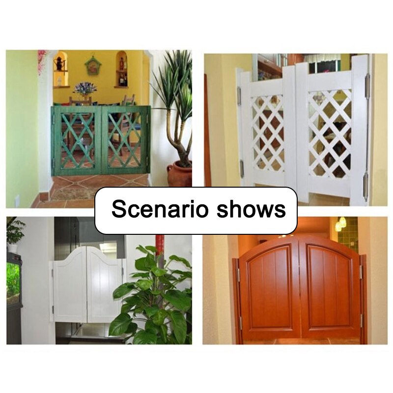 2 Pcs Stainless Steel Double Action Spring Door Hinge Durable for Cafe Bar Saloon JDH99