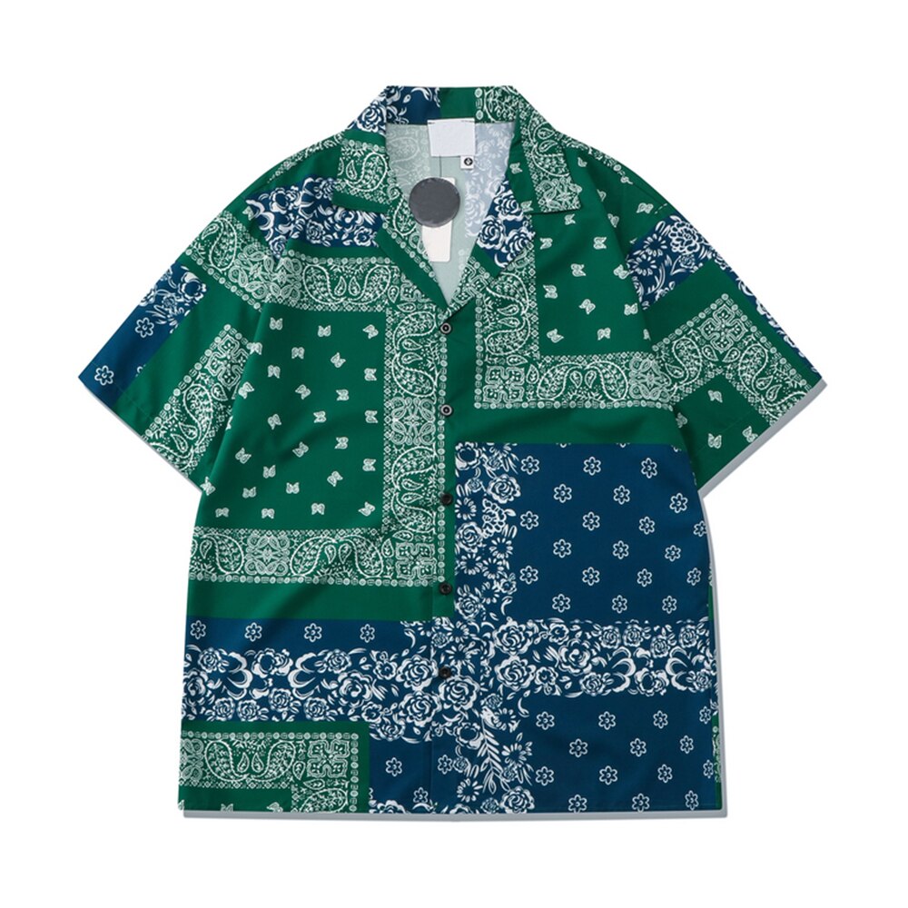 Ensemble de plage et de pour homme et femme, matière fine, Bandana, vert, été