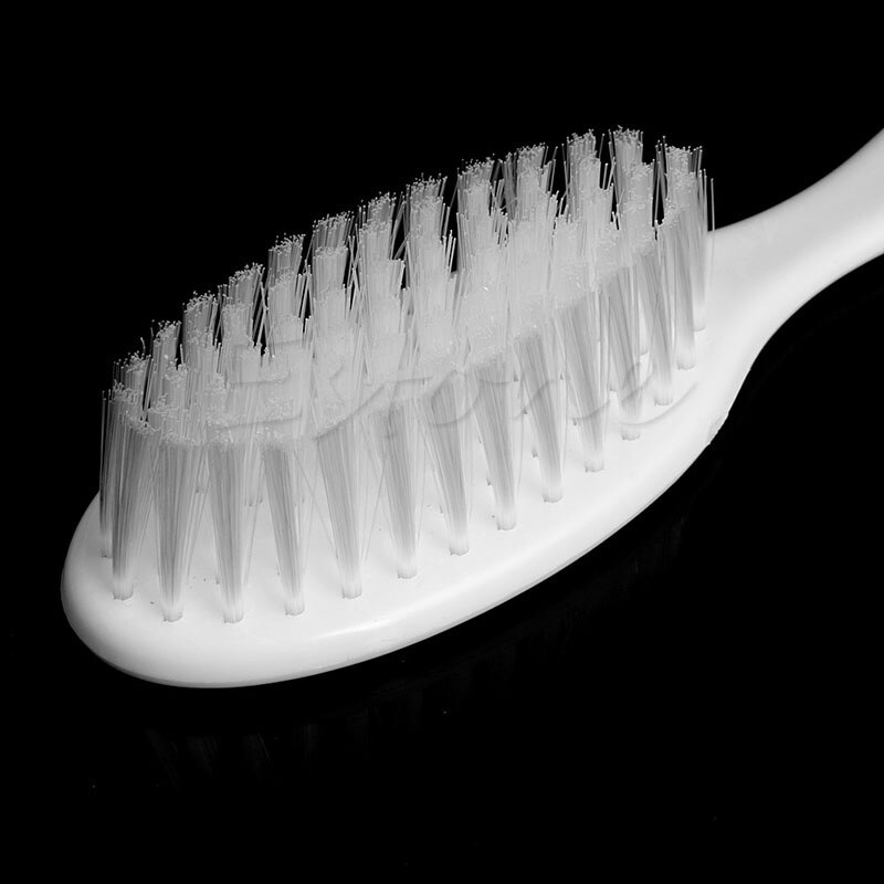 2 pçs branco segurança macio bebê escova de cabelo conjunto infantil pente grooming chuveiro design pacote kit quente!