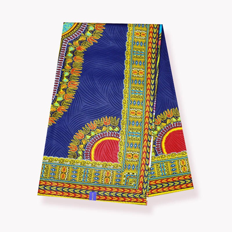6yard/piece guaranteed java block wax cotton veritable real good printed flower african wax best quality888898: Blue
