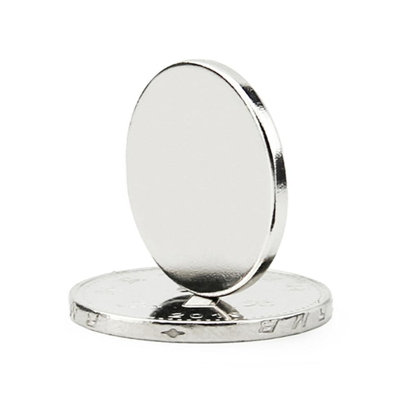 50 stk neodym  n35 dia 20mm x 2mm stærke magneter lille skive ndfeb sjældne jordarter til kunsthåndværk modeller køleskab klæbende magnet 20 x 2mm