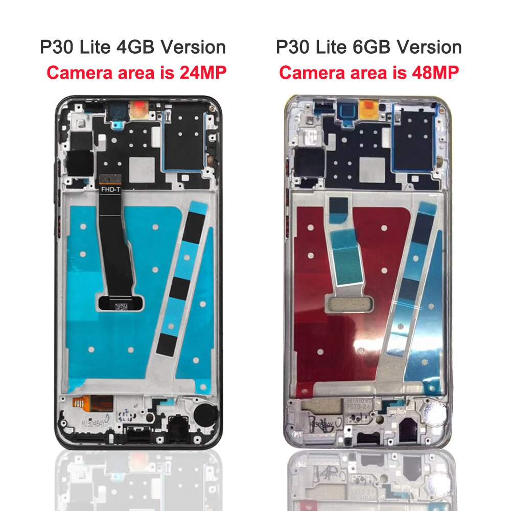 Original Screen With Frame For HUAWEI P30 Lite LCD Display Screen For Huawei P30Lite MAR-LX1 LX2 LX3 L00 Marie-L21 L22 L01 Lcd