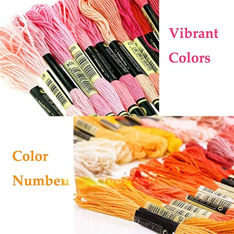 100 Color Cross Stitch Thread Ecological Cotton Thread Hand Woven Embroidery Thread Embroidery Thread Sewing Supplies
