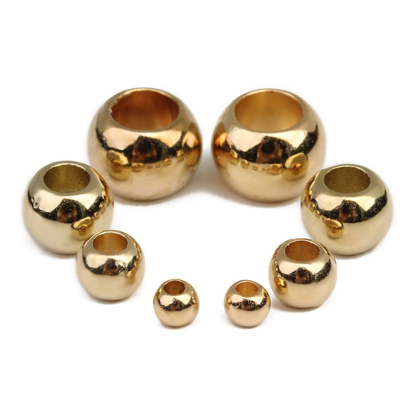 Louleur grand trou perles CCB perles entretoise perles entretoise perles en vrac pour bijoux à bricoler soi-même faisant des accessoires breloques: Black / 5mm