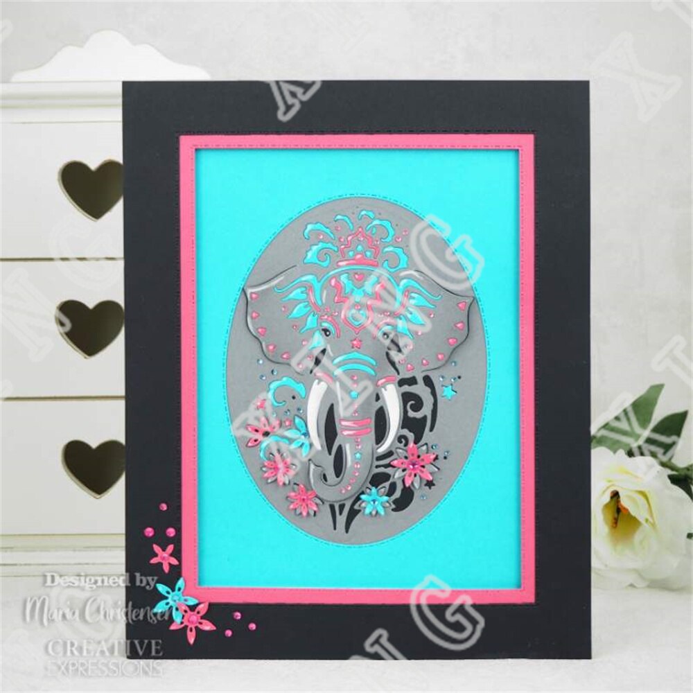 2022 Tiger Elephant Mermaid Wolf Butterfly Bunny Metal Cutting Dies Scrapbook Diary Decoration Stencil Embossing Template