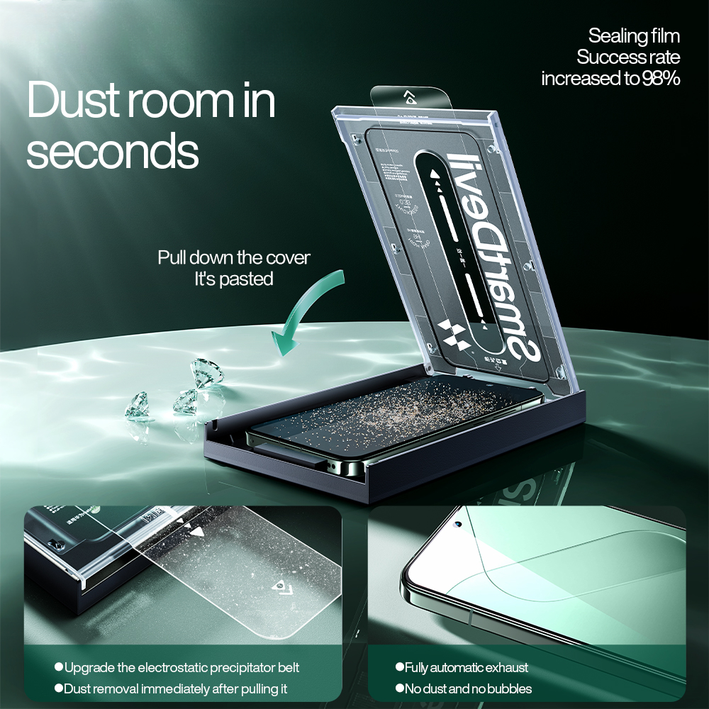 SmartDevil Screen Protector for Xiaomi 14T Pro 13T Pro 14T 13T Dust-free Box Tempered Glass Film for Redmi K70 Ultra K60 Ultra