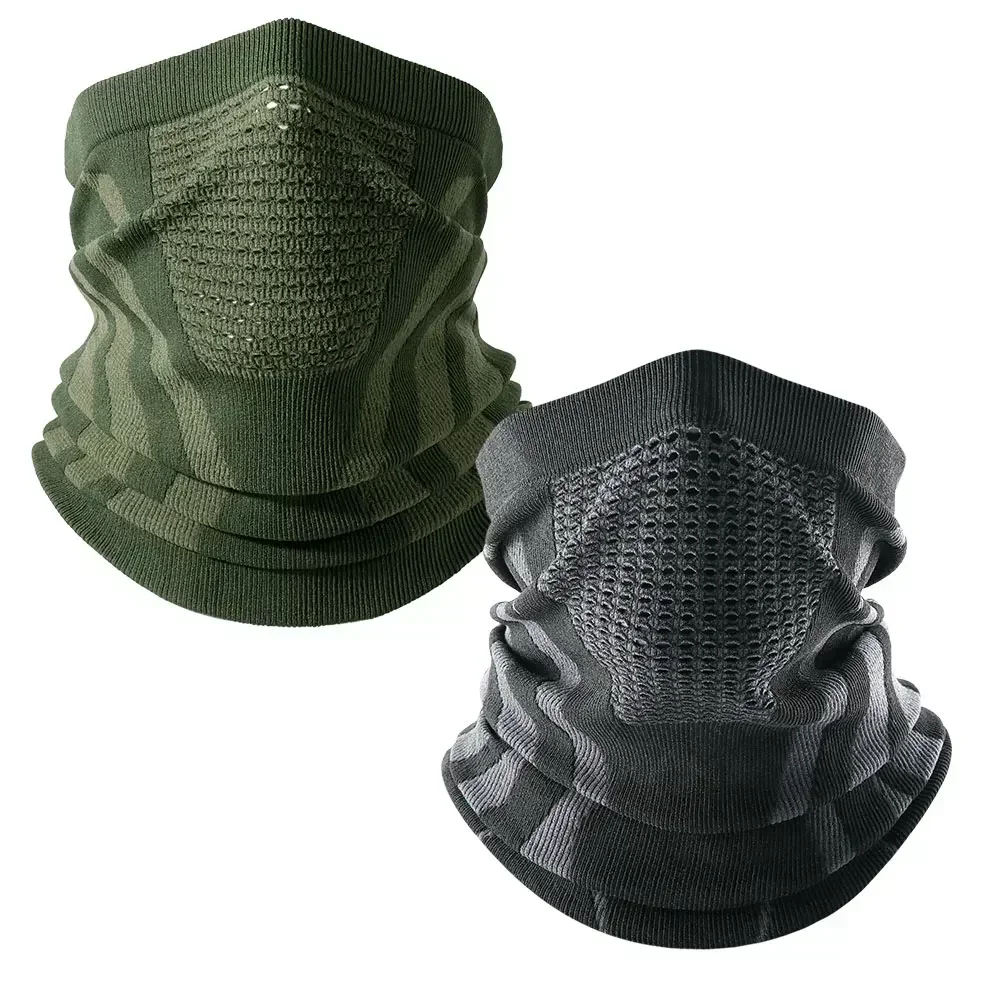 Thermische Gezicht Bandana Masker Cover Halswarmer Gaiter Fiets Ski Tube Sjaal Wandelen Ademende Maskers Print Dames Heren Winter: Licht Geel