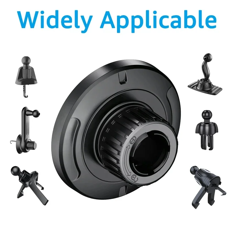 Soporte para teléfono, soportes magnéticos para accesorios de montaje para coche MagSafe, soporte magnético Universal para coche adecuado para Base de cabeza de bola de 17mm