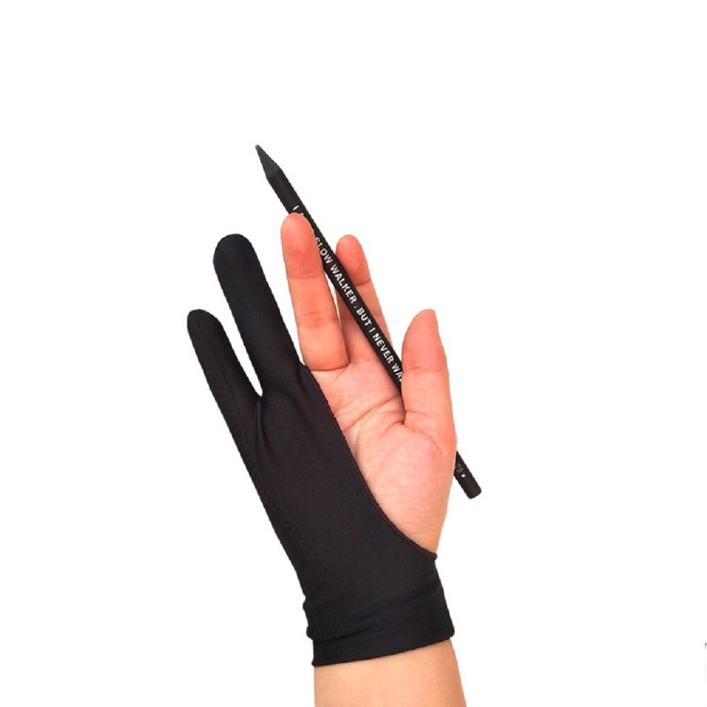 10Pcs Two Finger Tablet Stylus Pen Gloves Anti-Touch For Drawing Paiting Sweat-proof Anti-fouling Unisex Painting Glove