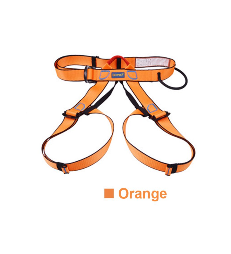 Outdoor camping climbing Safety Harness Seat Belts Sitting Rock Climbing Rappelling Tool Rock Climbing accessories: Orange