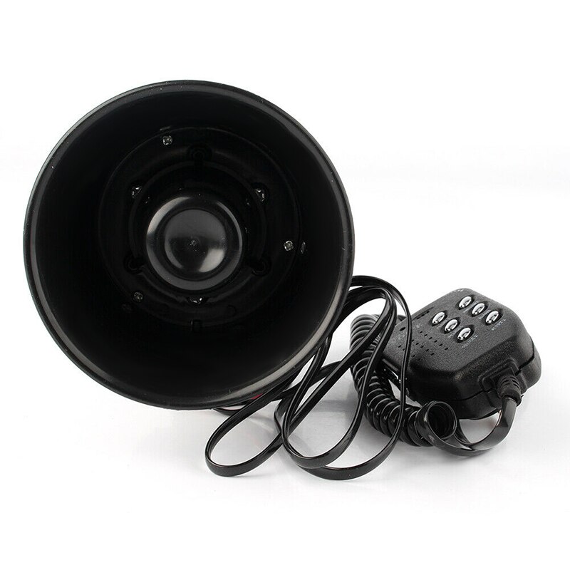 Car Warning Alarm Fire Siren Horn PA Speaker MIC System 6 Sound Loud Louder 100W NJ88