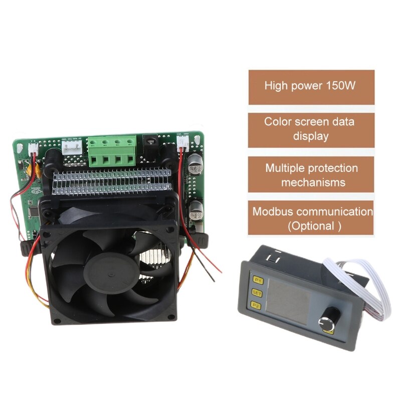 150W Constant Current Adjustable Electronic Load 100V 10A Battery Tester Discharge Capacity Voltage Current Power with Modbus