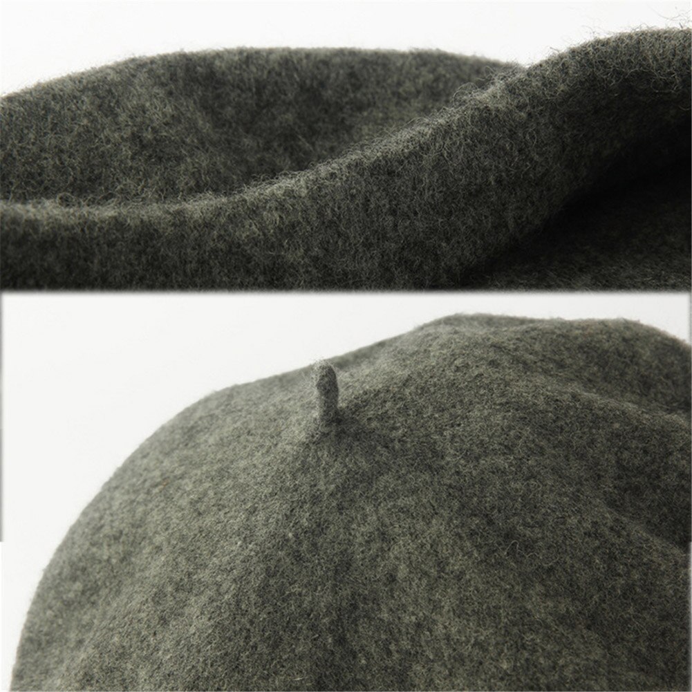 Vintage Vrouwen Winter Warm Baret Candy Kleur Casual Beanie Hat Cap Hoofd Slijtage Mode Accessoires Baret Elegante Hoeden Red blauw