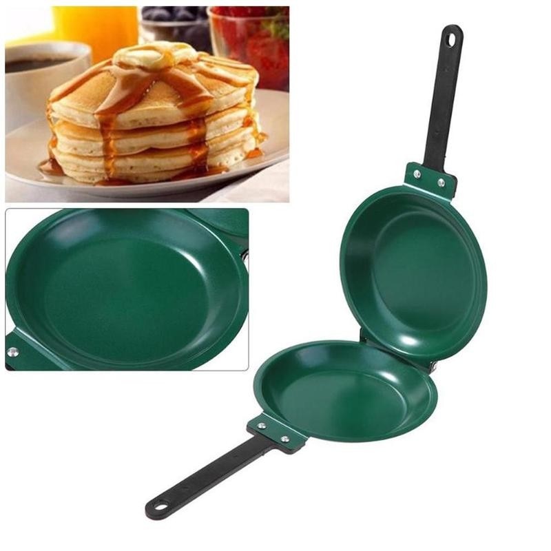 Dubbelzijdig Koekenpan Non-stick Keramische Coating Flip Koekenpan Gebakken Ei Omelet Pannenkoek Maker Huishoudelijke Keuken Kookgerei