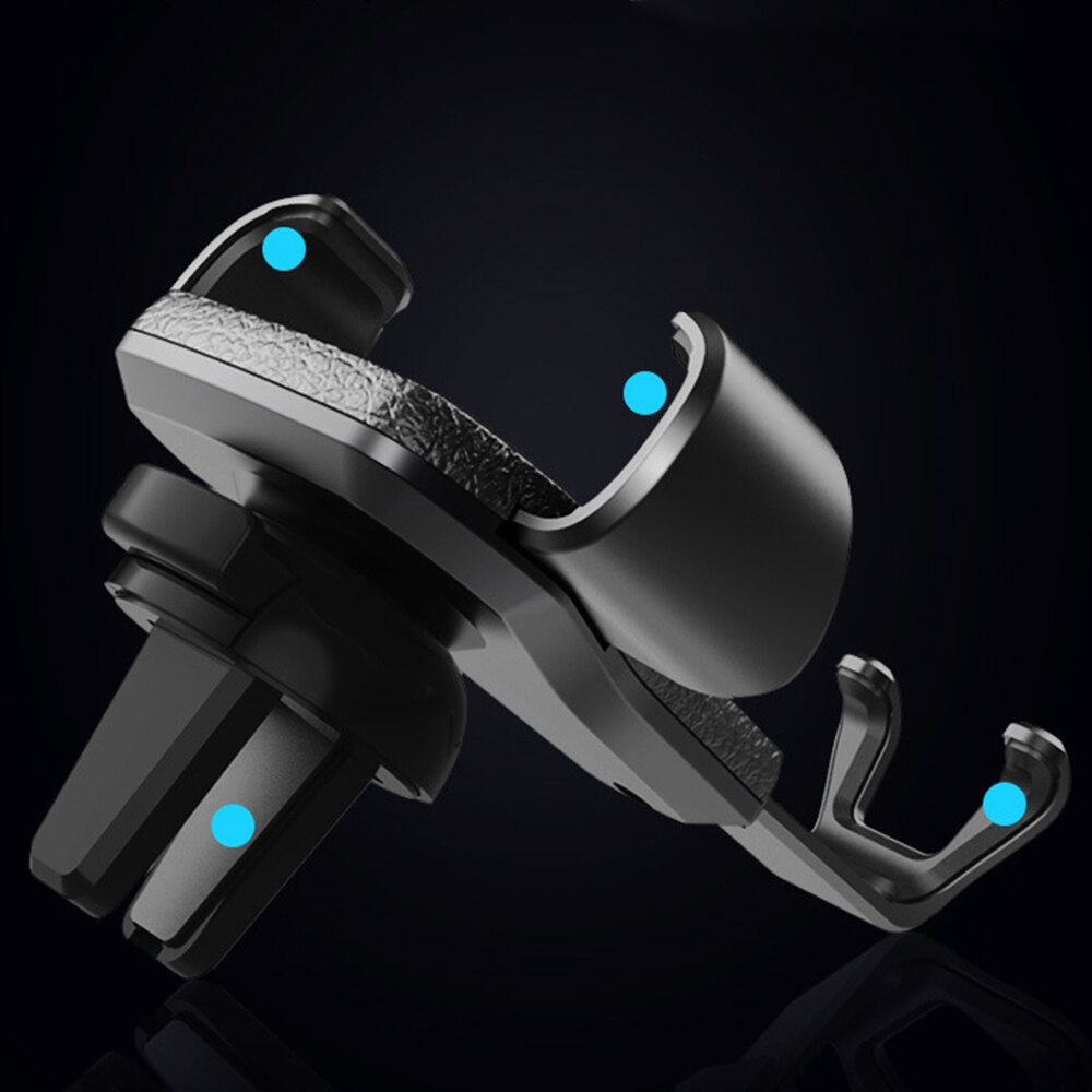 Dermatoglyph gravity bilholder til telefon i bilen luftventil clip mount ingen magnetisk mobiltelefon cell stand support