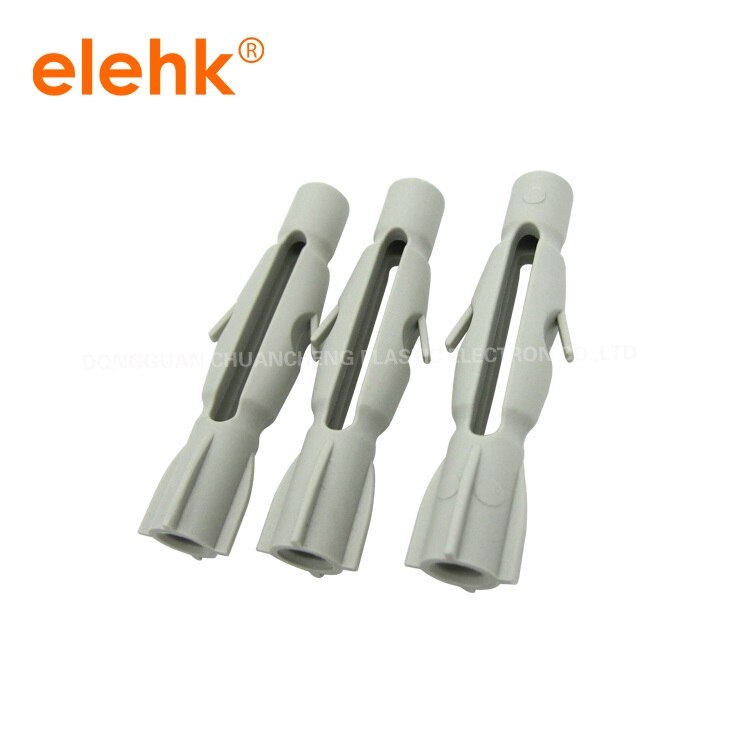 100PCS 8x50 PLASTIC HOLLOW ANCHOR HAMMER DRIVE ANCHORS NYLON MATERIALS SCREW SIZE(4.5-5)