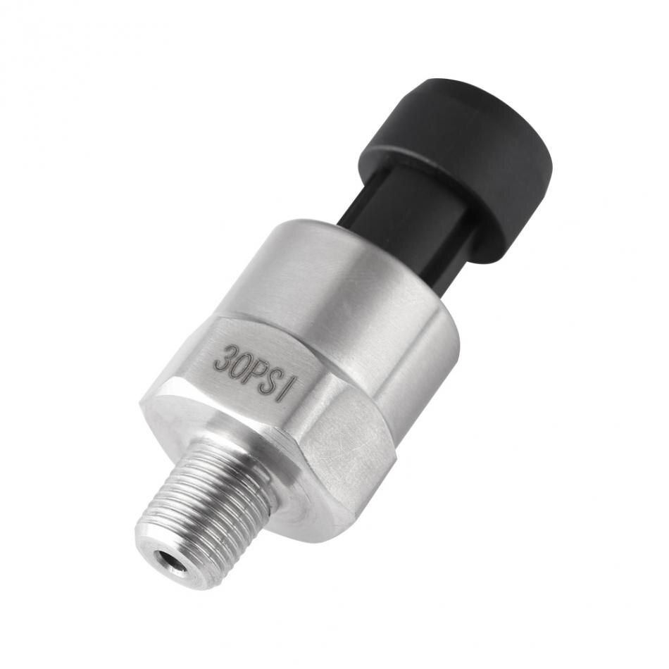 DC 5V 1/8NPT Thread Pressure Sensor Stainless Steel Pressure Transmitter Transducer Sender Sensor for Oil Fuel Air Water